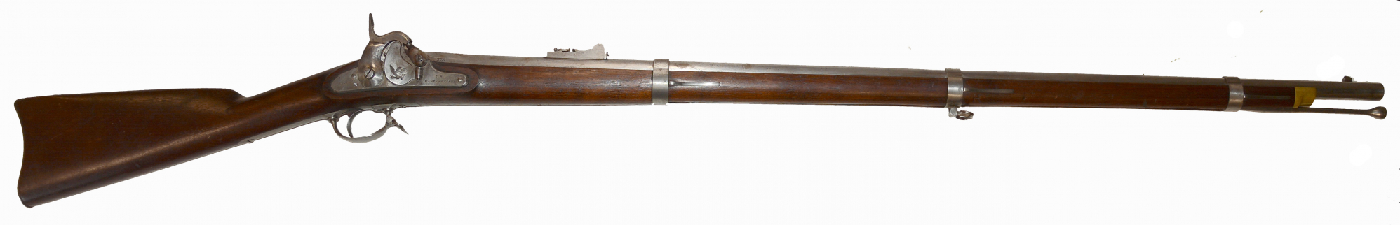 HARPERS FERRY M1855 PERCUSSION RIFLE-MUSKET, DATED 1858