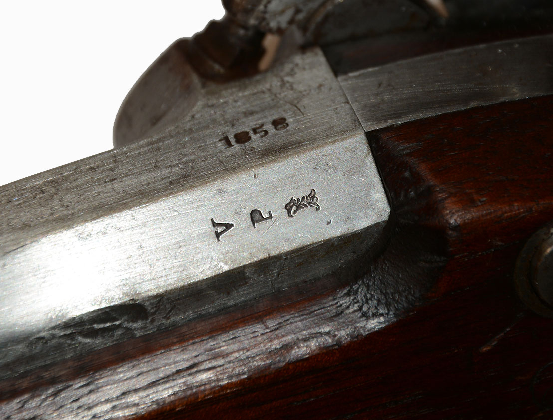 HARPERS FERRY M1855 PERCUSSION RIFLE-MUSKET, DATED 1858 — Horse Soldier