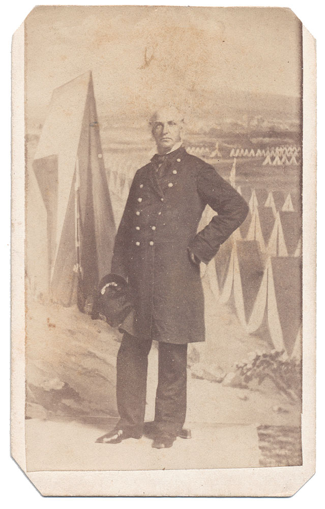 FULL STANDING VIEW OF GENERAL EDWARD BAKER KILLED AT BALL’S BLUFF