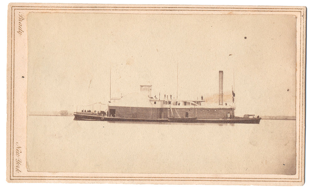 CDV OF THE CONFEDERATE COTTON-CLAD CSS GENERAL STERLING PRICE-LATER IN US SERVICE. IMAGE BY BRADY