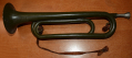 RARE WII US M1892 BUGLE—PLASTIC, PAINTED OLIVE GREEN