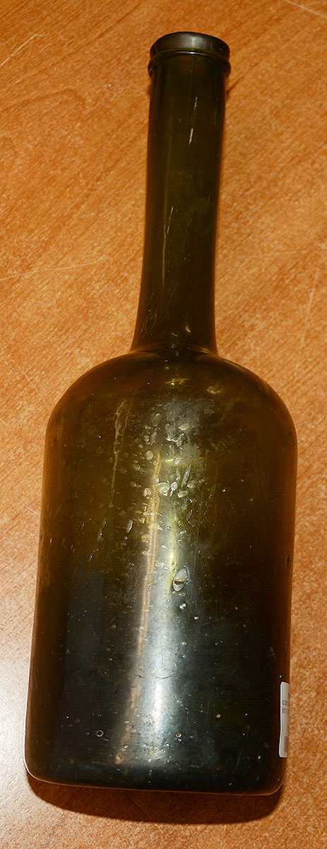 INTERESTING AND ODD-LOOKING LONG NECK DUTCH WINE BOTTLE C. 1740-1770 ...