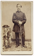 CDV OF UNION FOOT OFFICER WITH SWORD, 46TH REGIMENT