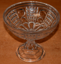 WAFFLE AND THUMBPRINT DESIGN COMPOTE, C1840-1870