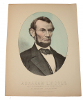 ABRAHAM LINCOLN—COLOR LITHOGRAPH