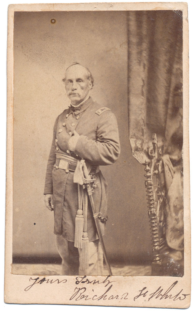 CDV OF COLONEL RICHARD H. WHITE OF THE 3RD WISCONSIN CAVALRY