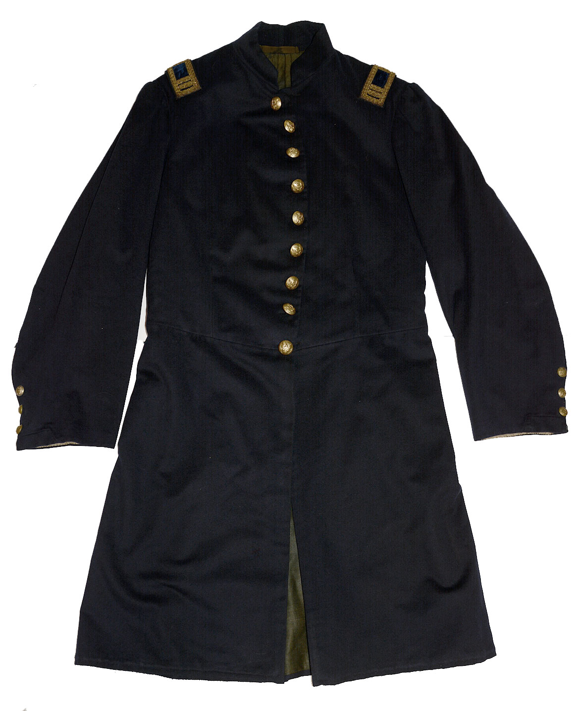 MINTY IDENTIFIED CIVIL WAR REGULATION UNION INFANTRY CAPTAIN’S FROCK COAT: HENRY H. FETTERHOLF, 129th PA VOLS AND 34th PA EMERGENCY MILITIA