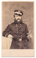 IMAGE OF A US CIVIL WAR NAVY OFFICER WITH PRE-WAR SWORD