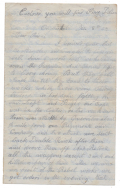 UNION SOLDIER LETTER [1863 MINE RUN CAMPAIGN] - CORPORAL JAMES BLAKE, 22ND MASSACHUSETTS INFANTRY; WOUNDED IN ACTION AT LAUREL HILL, VA, 5/10/1864