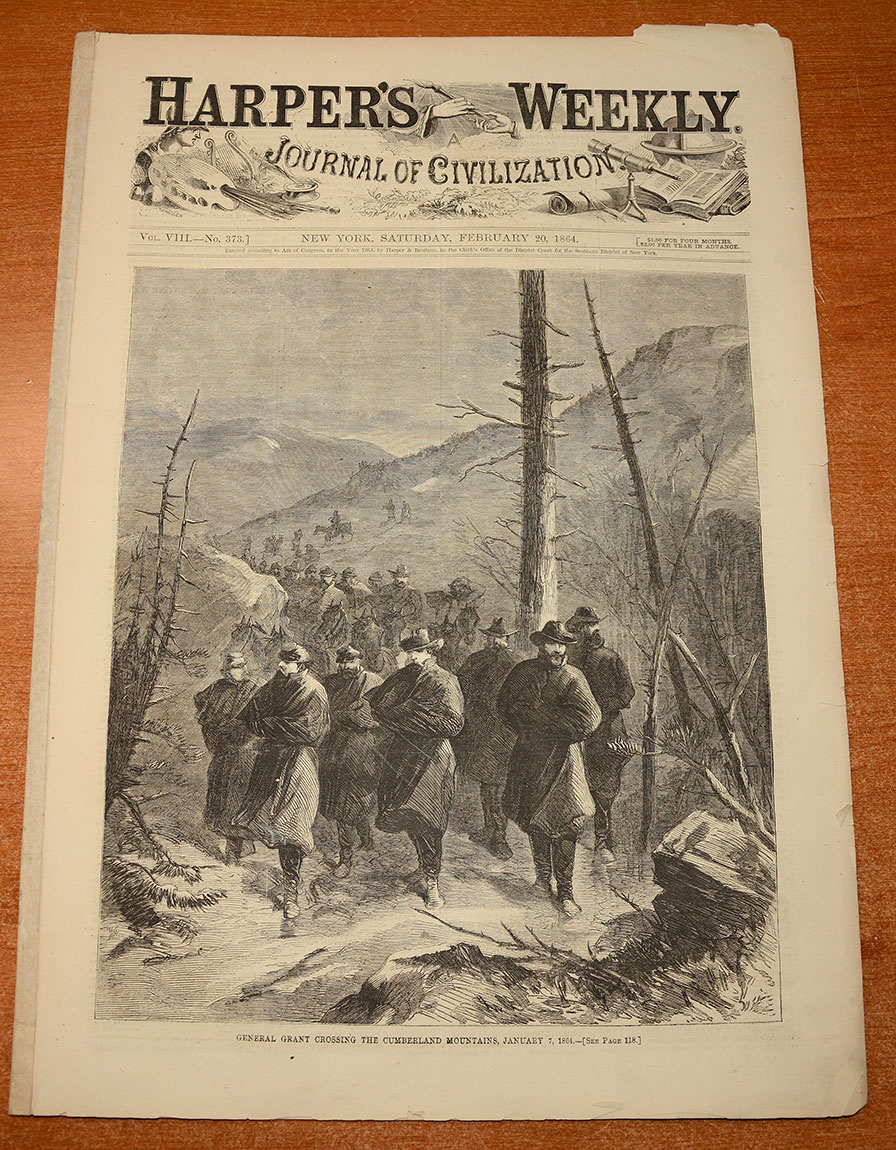 HARPER’S WEEKLY, NEW YORK, FEBRUARY 20, 1864 - ’64 ARMY VALENTINES/COLT ARMORY FIRE