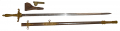 PRESENTATION M1840 MEDICAL STAFF SWORD OF JOHN T. WALKER, 25th INDIANA, PRAISED IN OFFICIAL REPORTS FOR ACTIONS AT FORT DONELSON AND SHILOH
