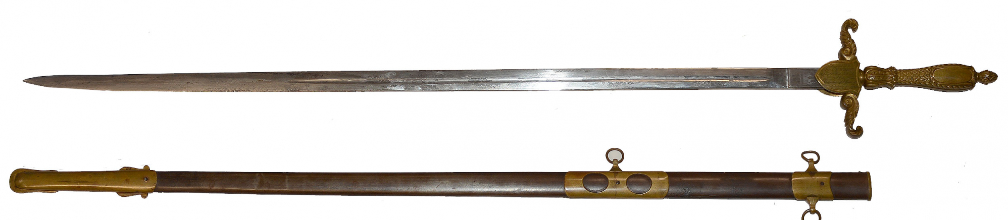 PRESENTATION M1840 MEDICAL STAFF SWORD OF JOHN T. WALKER, 25th INDIANA ...