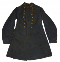 IDENTIFIED CONFEDERATE CAPTAIN’S FROCK COAT OF CAPTAIN PHARES WALDO  SHEARER, 45th MISSISSIPPI, WITH 28-PAGE REMINSCENCES AND VETERAN’S BADGE- HE EXCHANGED SALUTES WITH THE WOUNDED JOHN BELL HOOD AT CHICKAMAUGA
