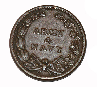 1863 CIVIL WAR ARMY & NAVY TOKEN