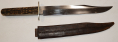 VERY NICE E.M DICKENSON SHEFFIELD “INVICTA” BOWIE KNIFE AND SCABBARD 