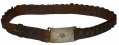 GREAT EARLY WESTERN 36-ROUND THIMBLE CARTRIDGE BELT WITH SILVERED “TEXAS STAR,” “WACO GUARDS” OR “TEXAS RANGER” BELT PLATE