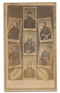 COMPOSITE CDV OF UNION GENERALS OF DEPARTMENTS