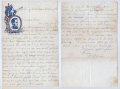 PENNSYLVANIA SOLDIER'S ORIGINAL GETTYSBURG BATTLEFIELD-WRITTEN LETTER