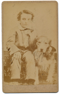 CDV CHILD WITH DOG