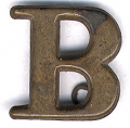 LARGE COMPANY LETTER "B" FOUND AT GETTYSBURG – GEISELMAN COLLECTION