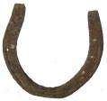 RELIC CONDITION HORSESHOE ONCE OWNED BY J. HOWARD WERT