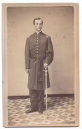 CDV OF UNIDENTIFIED UNION LIEUTENANT WITH SWORD