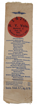 147th NEW YORK REUNION RIBBON – PULASKI, NY, 1895