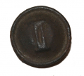 CONFEDERATE BLOCK “I” BUTTON FROM DANIEL LADY FARM IN GETTYSBURG