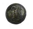 RELIC – CONFEDERATE SCRIPT “I” INFANTRY COAT BUTTON