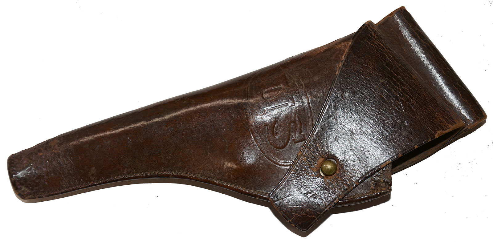 US MODEL 1892 HOLSTER FOR THE .38 CAL. DOUBLE-ACTION REVOLVER: POSSIBLY “DE-BLACKENED” FOR RE-ISSUE IN 1902