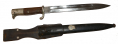 GERMAN KS98 PARADE BAYONET WITH SCABBARD AND LEATHER FROG