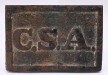 CSA RECTANGLE BELT PLATE FOUND AT DALTON