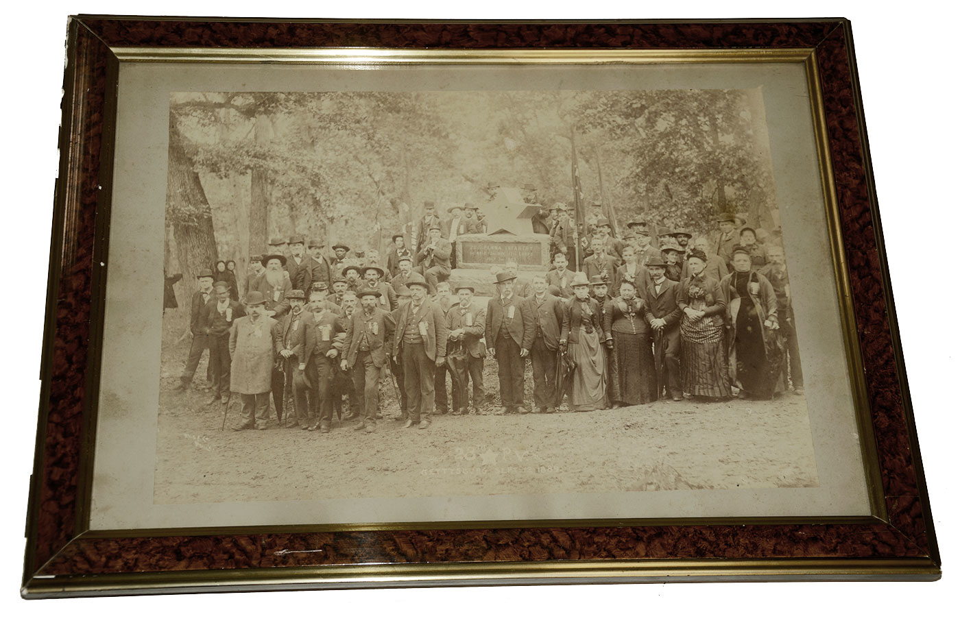 28TH PENNSYLVANIA INFANTRY MONUMENT DEDICATION PHOTO 