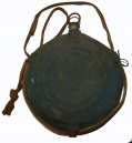 CIVIL WAR PHILADELPHIA DEPOT BULLSEYE CANTEEN WITH LIGHT BLUE COVER AND FULL STRAP