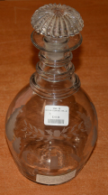 CIRCA 1815-1830 THREE RING DECANTER