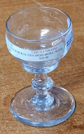 CIRCA 1795-1820 IRISH BOWL WINE GLASS