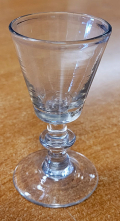 CIRCA 1800 – 1815 BUTTON STEM WINE GLASS	