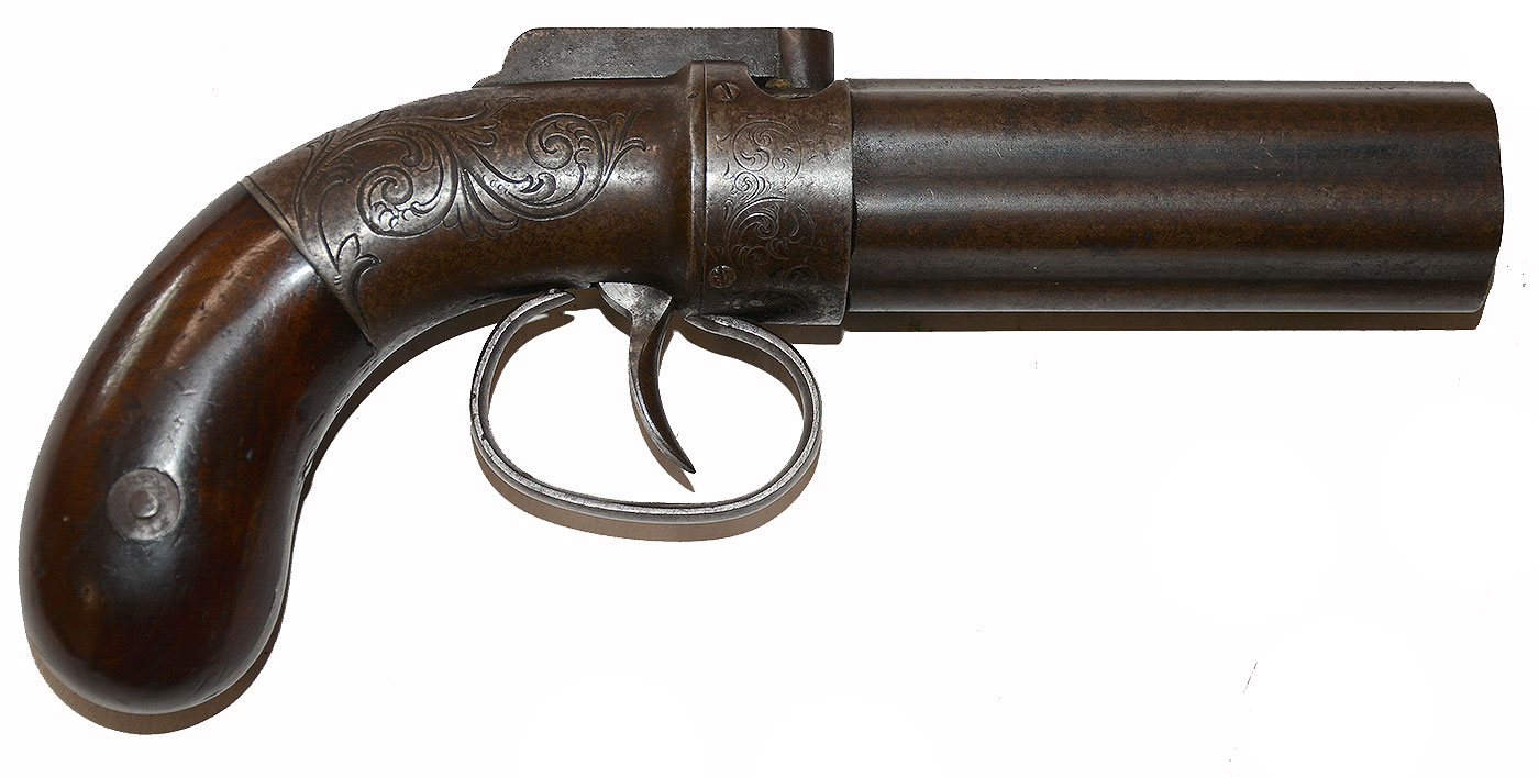 ALLEN & THURBER DOUBLE-ACTION BAR HAMMER PEPPERBOX REVOLVER