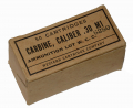 FULL BOX OF .30 CALIBER M-1 CARBINE CARTRIDGES, WESTERN CARTRIDGE CO., 1943  