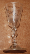 TRULY MAGNIFICENT CIRCA 1740-1760 WINE GLASS