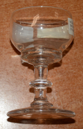 CIRCA 1795-1820 IRISH BOWL WINE GLASS