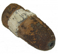 FIRED US 3-INCH TYPE II HOTCHKISS COMMON SHELL FOUND AT STEPHENSON’S LINE AT VICKSBURG, MISS., DECEMBER 1959