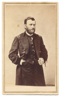 CDV OF GENERAL GRANT MOURNING THE DEATH OF LINCOLN