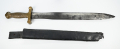 CRUDELY CAST CONFEDERATE COPY OF THE US M1832 SHORT SWORD WITH ORGINAL CS SCABBARD