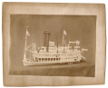 ALBUMEN PRINT OF RIVER BOAT MODEL