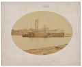 ALBUMEN PRINT OF RIVER BOAT