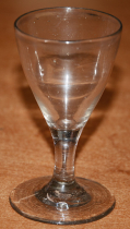 C1790 EARLY WINE GLASS MADE IN MARYLAND