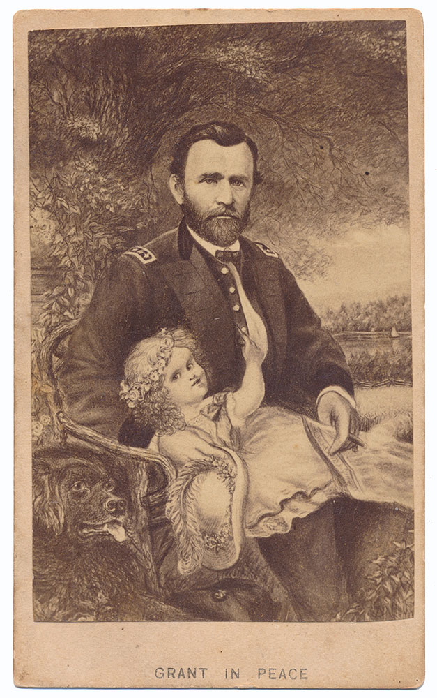 CDV OF PORTRAIT OF GENERAL GRANT “IN PEACE”