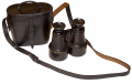 1800s BINOCULARS AND CASE MADE BY NEGRETTI & ZAMBRA IN LONDON, OPTICIANS TO THE QUEEN