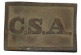 VERY RARE DUG CSA RECTANGULAR PLATE 